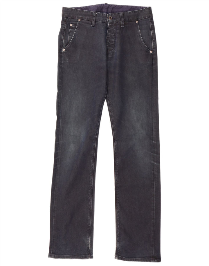 Jeans reto masculino Massimo Dutti EU 40 médio W31 L34 algodão azul marinho