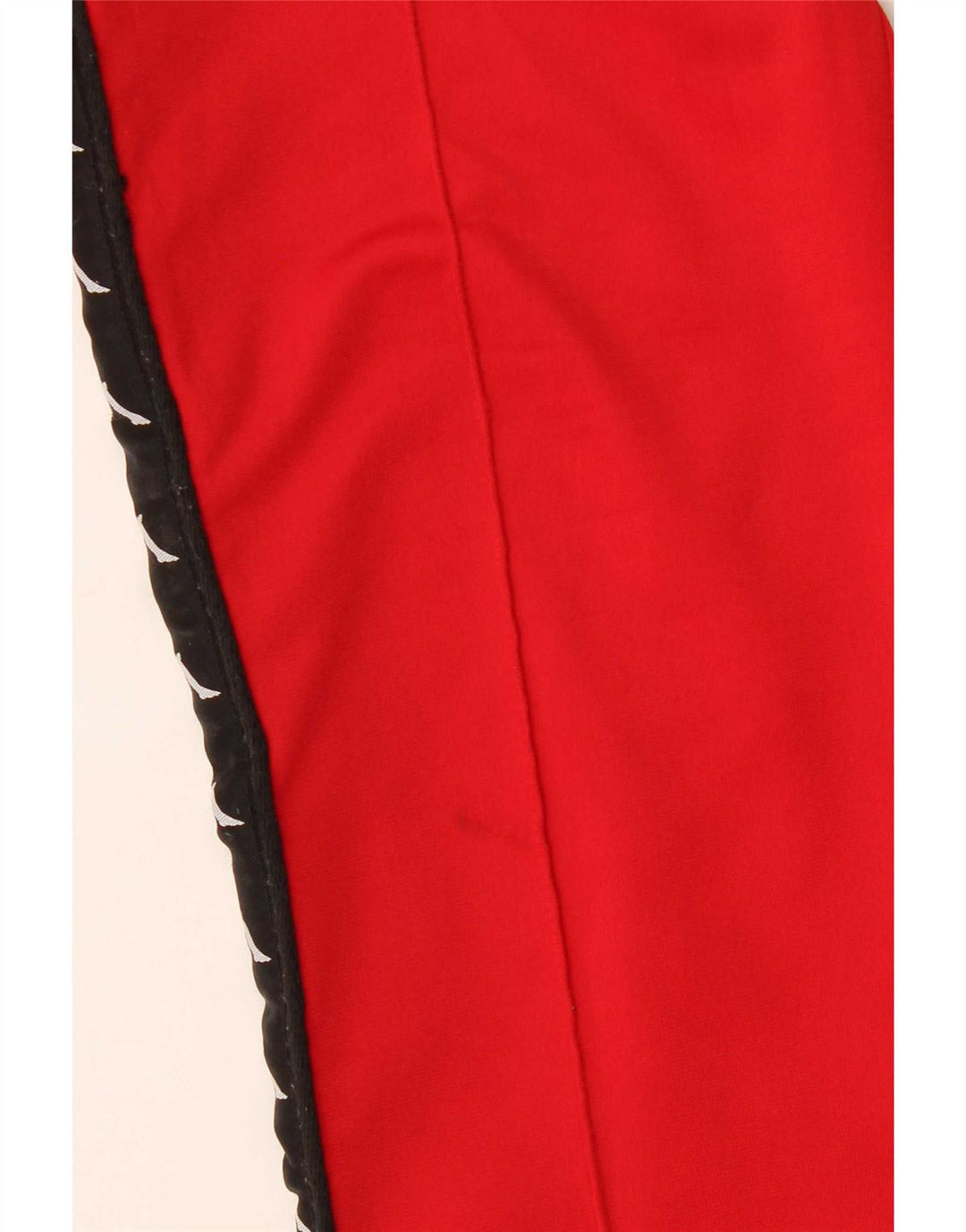 Calça de treino masculina Kappa com estampa gráfica e joggers pequeno bloco colorido vermelho