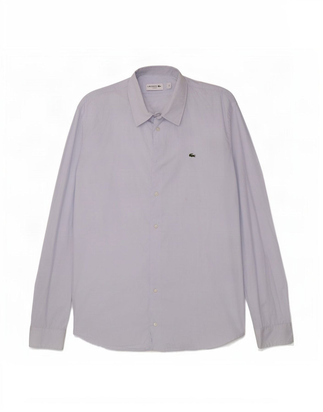 Camisa masculina Lacoste Slim Fit tamanho 44 XL azul algodão