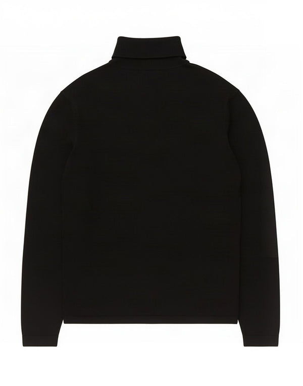 Suéter masculino Zara com gola redonda e viscose preta grande