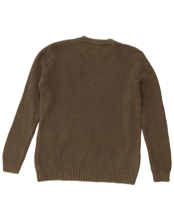 Suéter Zara Boys com gola redonda 9-10 anos cáqui
