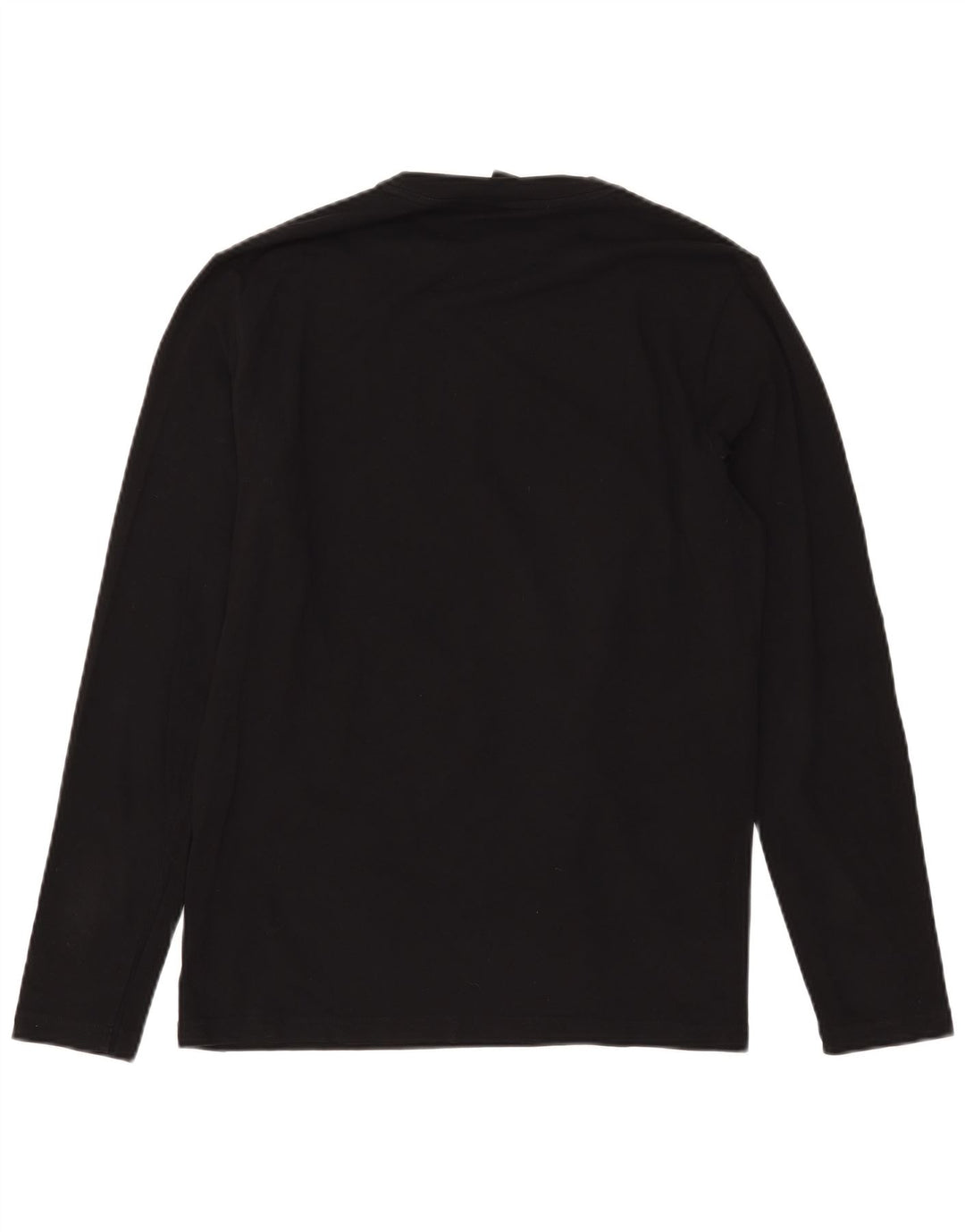 Hugo Boss Mens Top Manga Longa Médio Algodão Preto