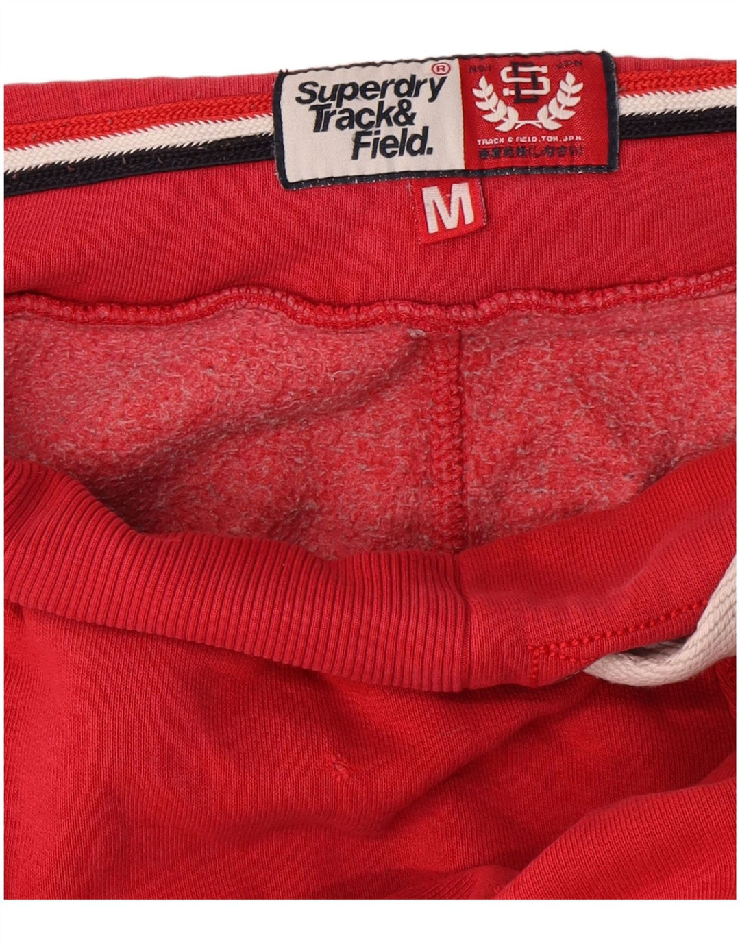 Superdry Mens Graphic Calças de treino médio vermelho