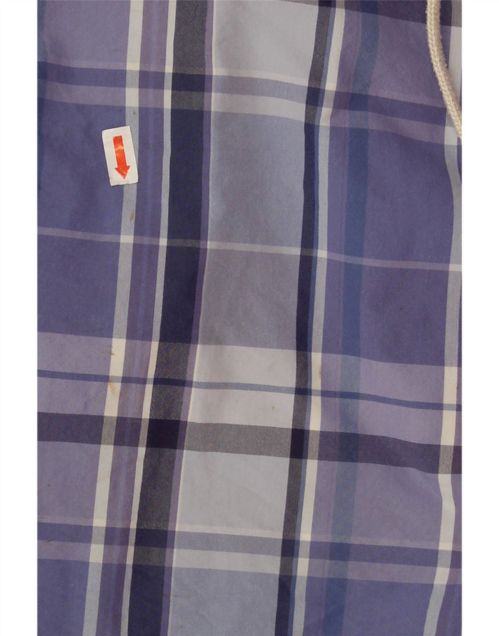 Polo Ralph Lauren Shorts de natação masculino médio azul xadrez poliéster
