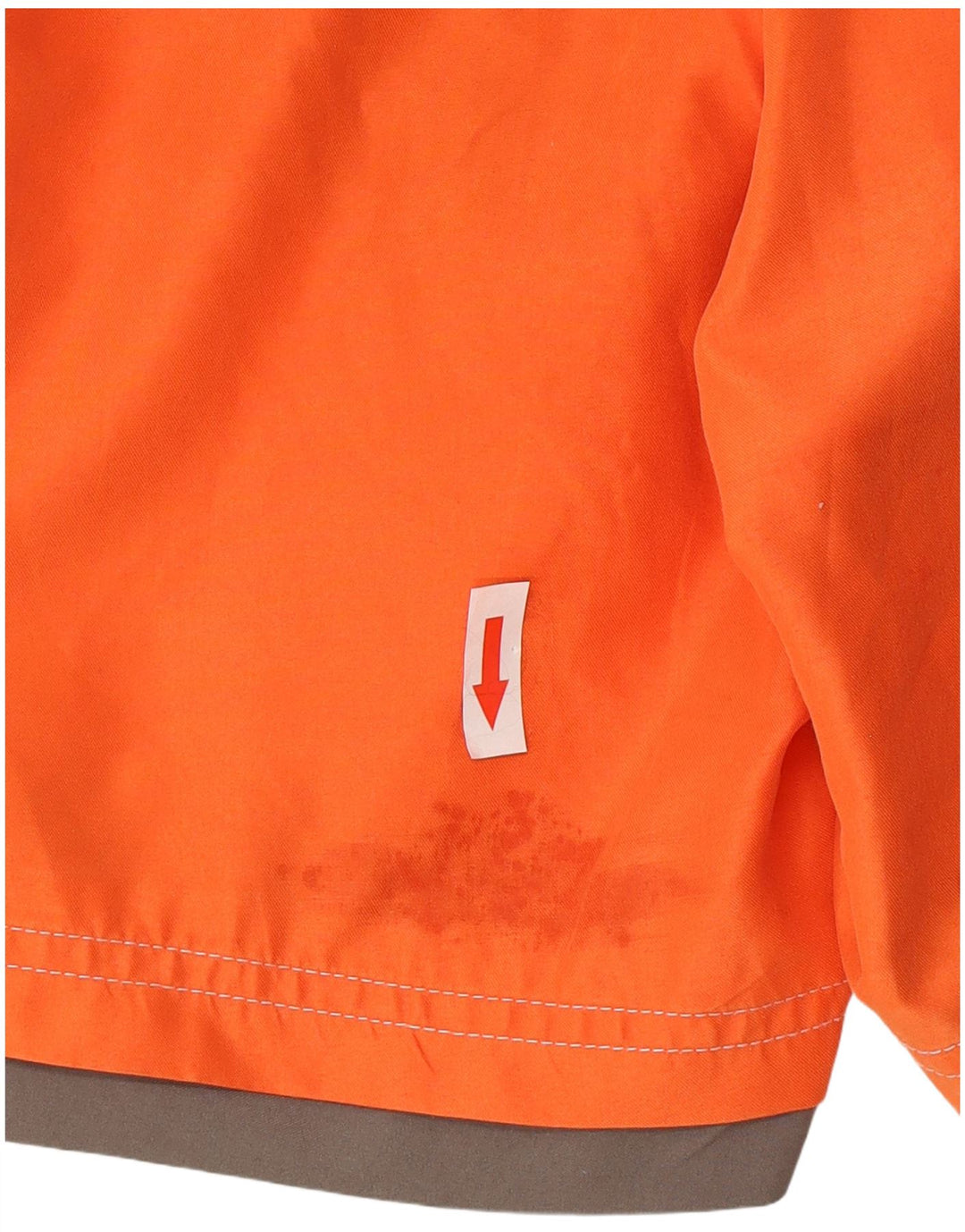 Fila Mens Graphic Natação Shorts Grande Laranja Colourblock Poliéster
