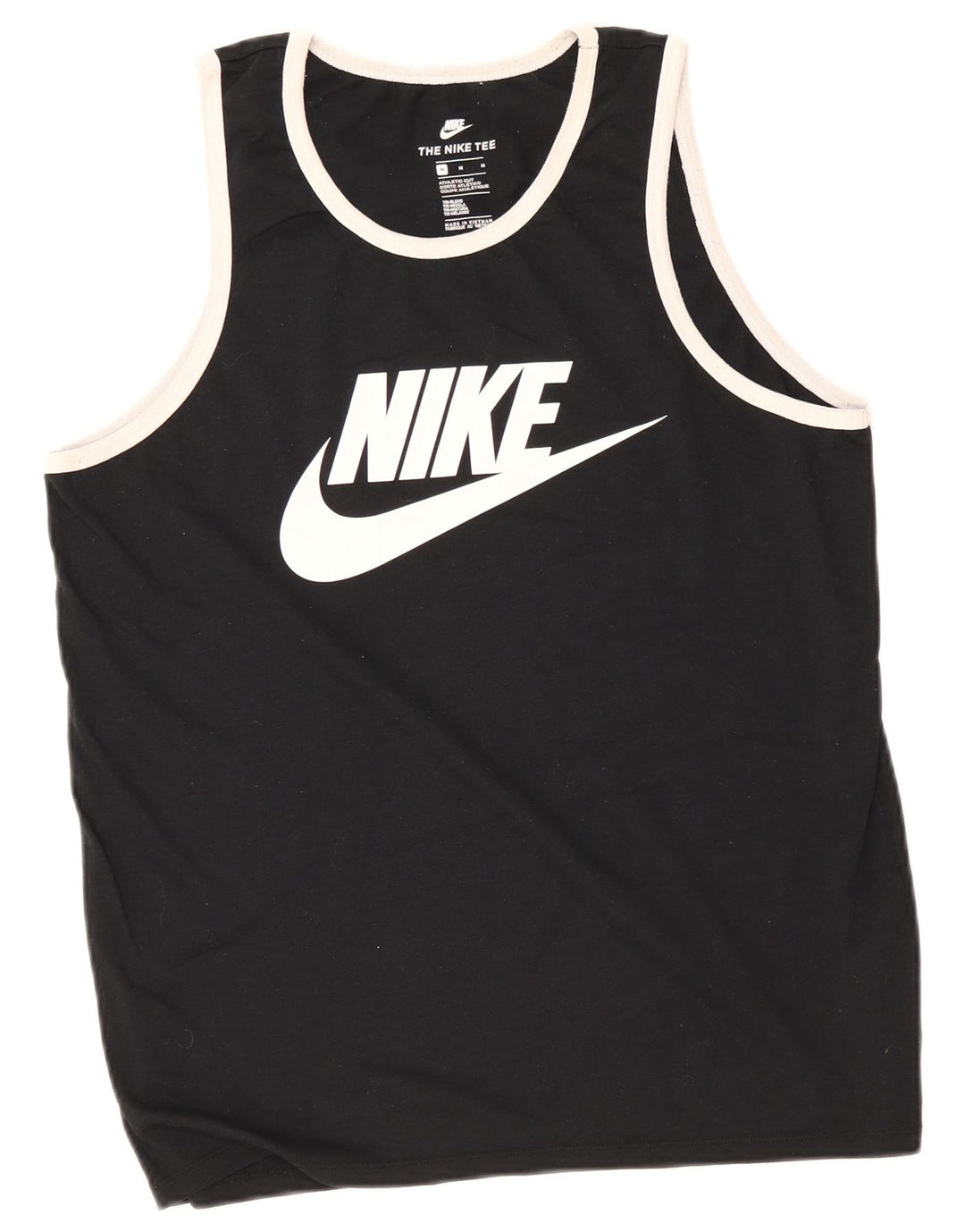 Colete gráfico masculino Nike Athletic Cut Top médio preto poliéster