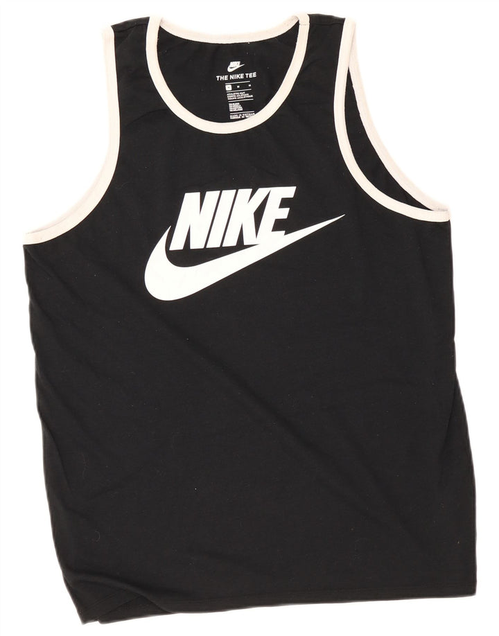 Colete gráfico masculino Nike Athletic Cut Top médio preto poliéster