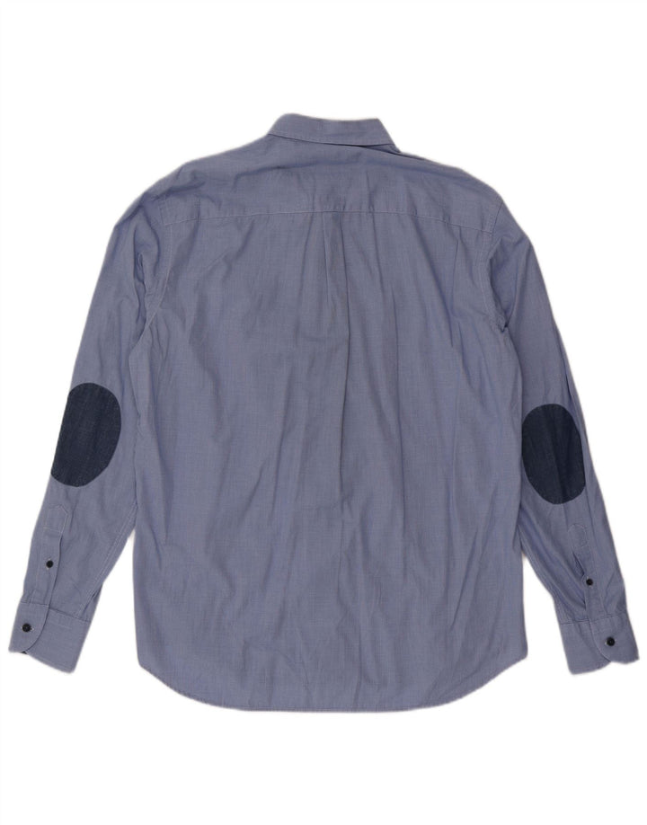 Camisa masculina de ajuste regular Harmont & Blaine XL azul houndstooth