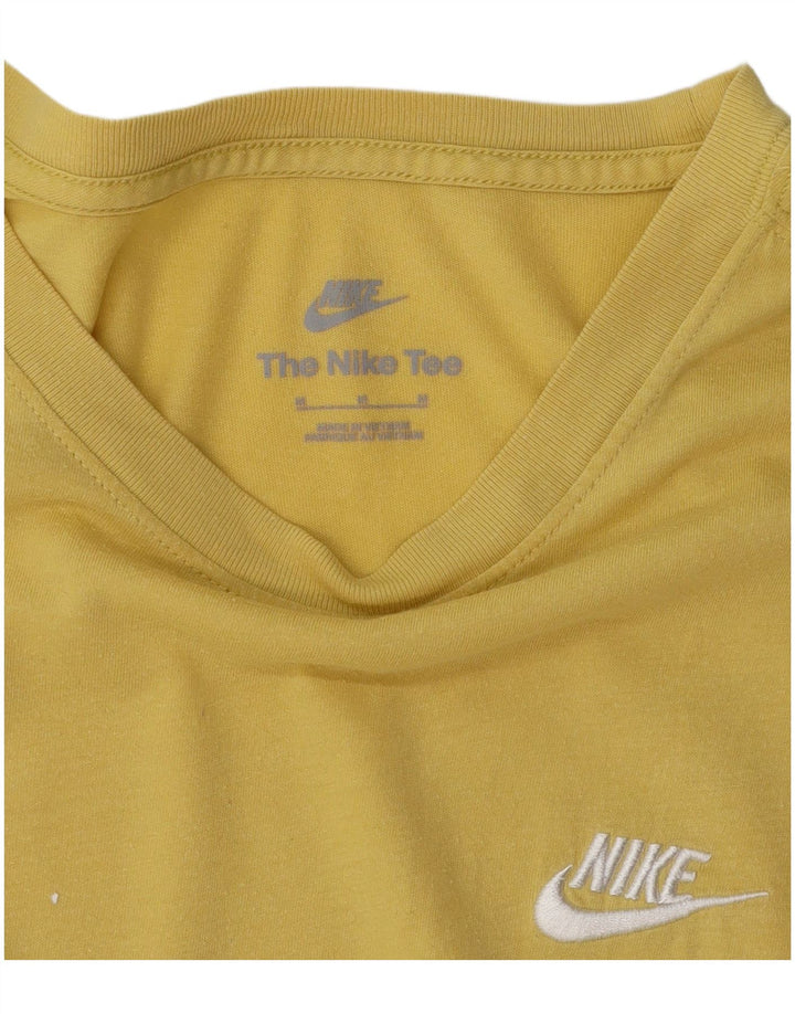 Nike Mens Camiseta Top Médio Amarelo