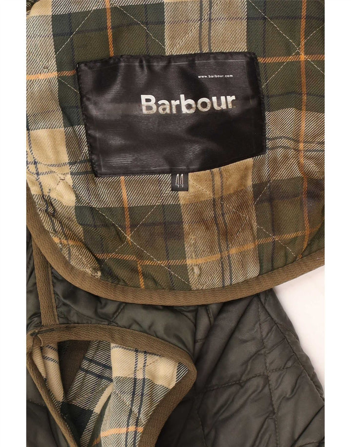 Colete acolchoado masculino Barbour UK 44 grande cáqui