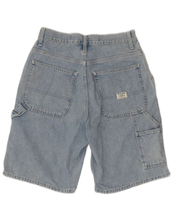 Shorts jeans Carpenter Cargo masculino GAP W28 pequeno algodão azul