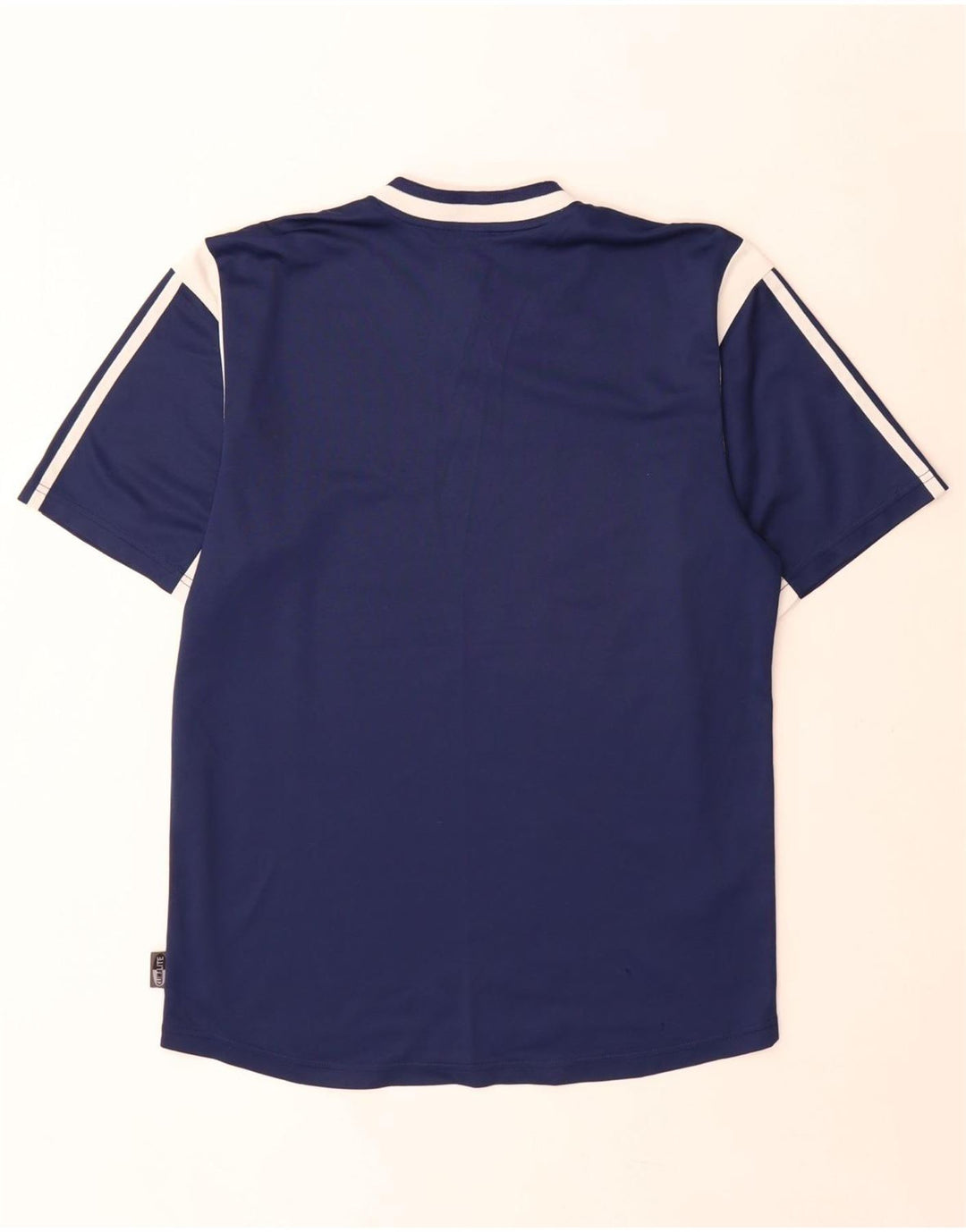 Adidas Masculino Climalite Camiseta Top Pequeno Azul Marinho Colorblock Poliéster