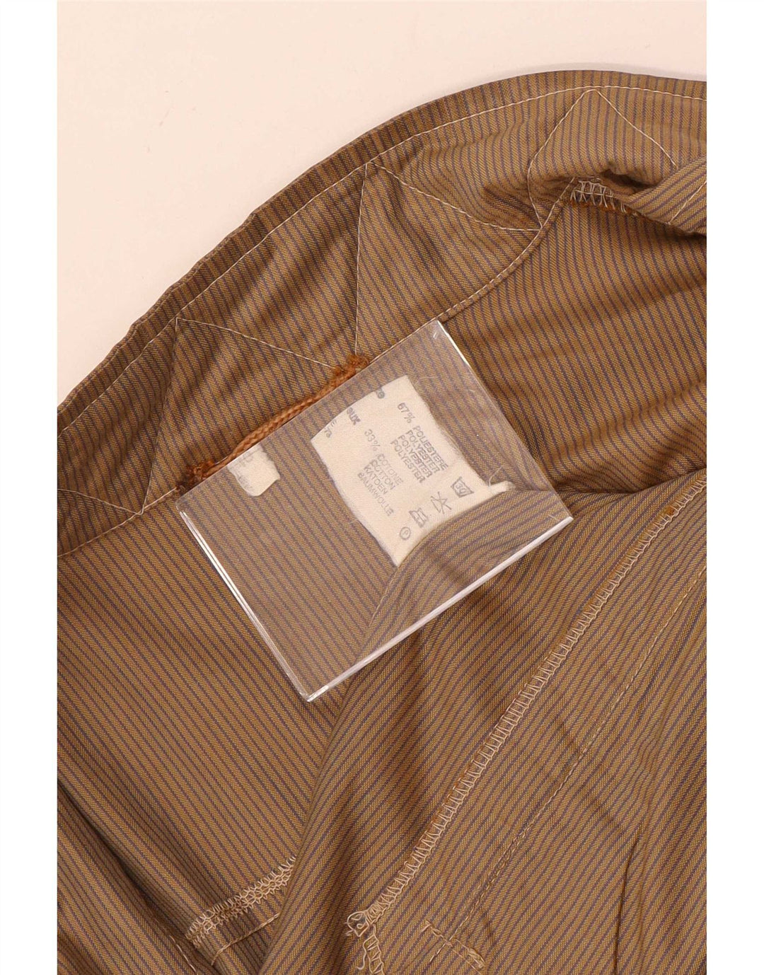Jaqueta utilitária masculina Southern IT 48 poliéster risca de giz bege médio