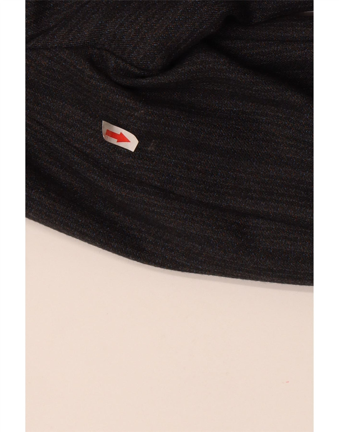 Jaqueta blazer masculina vintage com 2 botões Reino Unido 44 2XL Terylene listrado cinza