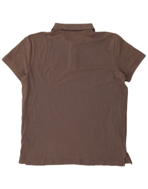 Camisa polo masculina Hugo Boss Regular Fit XL algodão marrom
