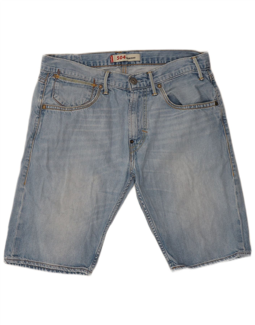 Shorts jeans masculino 504 Levi's W32 azul médio algodão