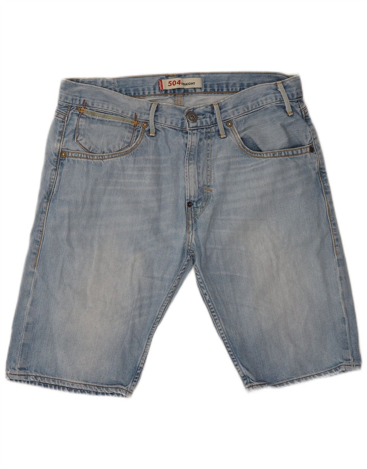 Shorts jeans masculino 504 Levi's W32 azul médio algodão