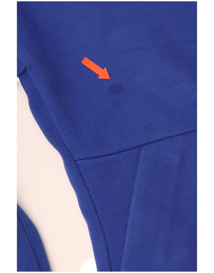 Suéter adidas feminino com capuz e zíper gráfico uk 12/14 algodão azul médio