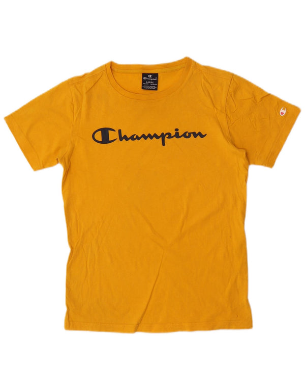 Camiseta feminina estampada Champion 11-12 anos grande amarelo