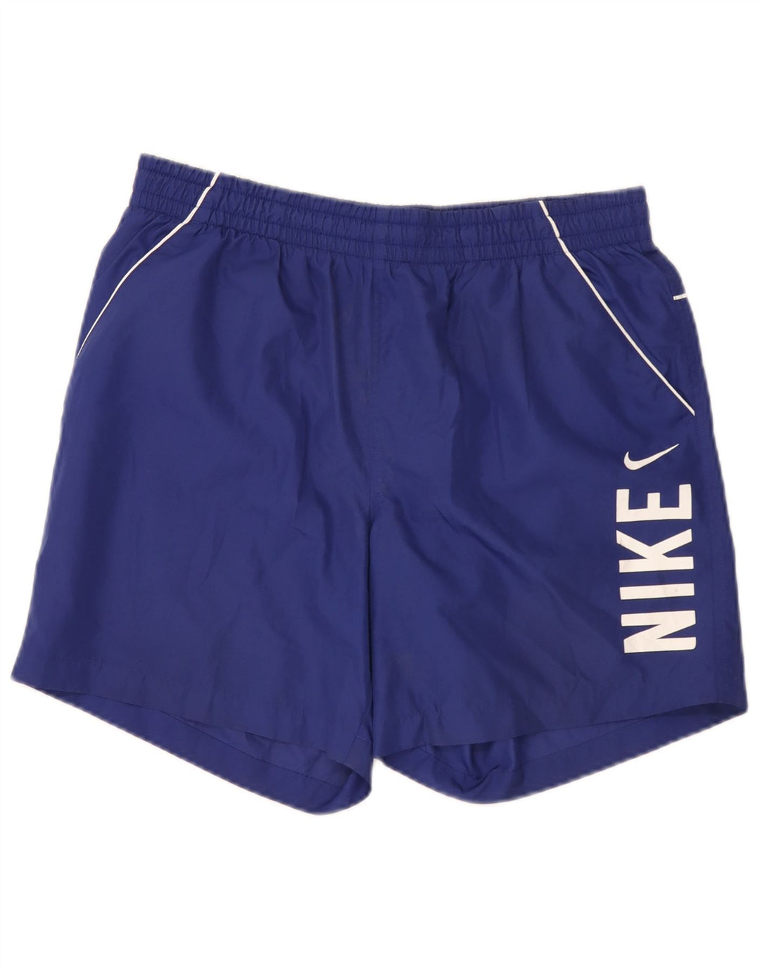 Shorts esportivos gráficos masculinos Nike grande azul poliéster