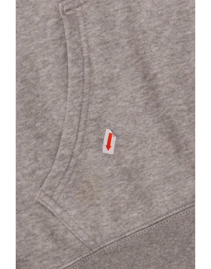CHAMPION Womens Graphic Hoodie Jumper UK 14 Medium Grey Cotton Vintage Champion and Second-Hand Champion from Messina Hembry 