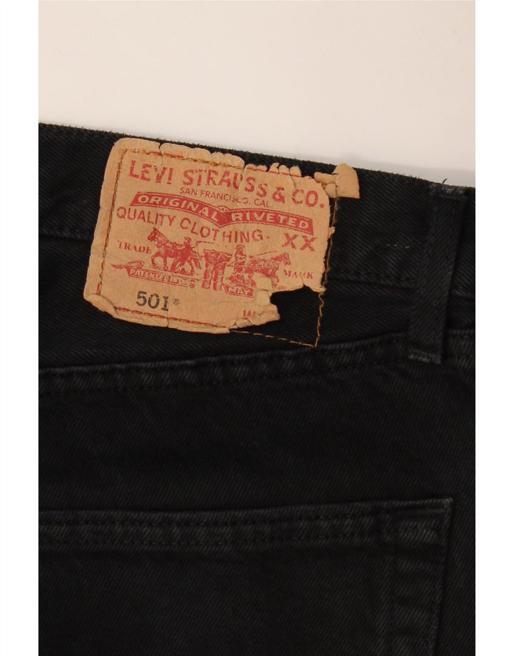 LEVI'S Masculino 501 Straight Jeans W32 L31 Preto