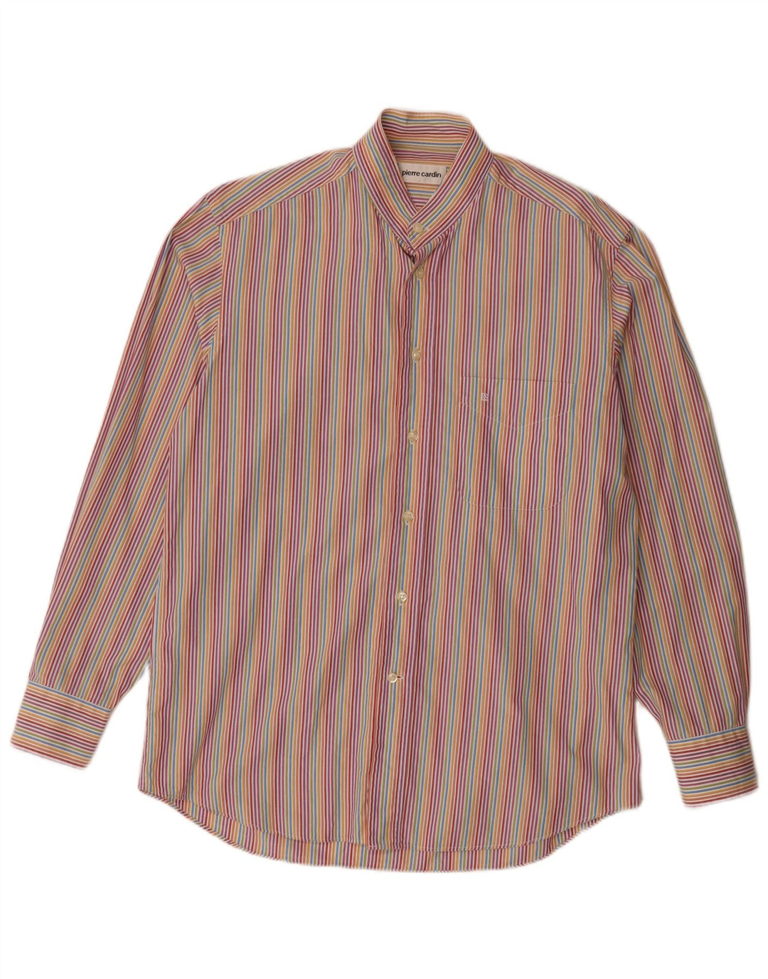 Camisa masculina Pierre Cardin tamanho 151/2 39 listra média multicolorida