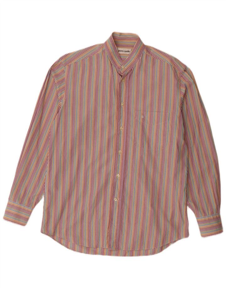 Camisa masculina Pierre Cardin tamanho 151/2 39 listra média multicolorida