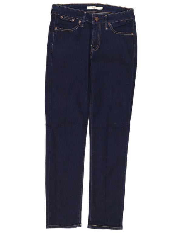 Calça jeans feminina Levi's 712 Slim W26 L28 azul marinho algodão