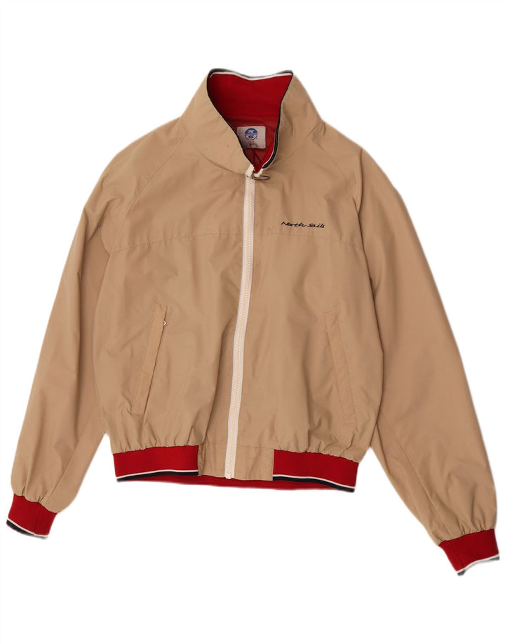 Jaqueta bomber masculina North Sails UK 38 poliamida colorblock bege médio