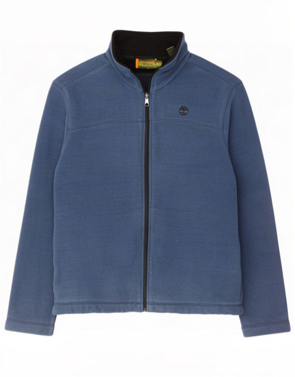 Jaqueta de lã masculina Timberland UK 40 grande poliéster azul