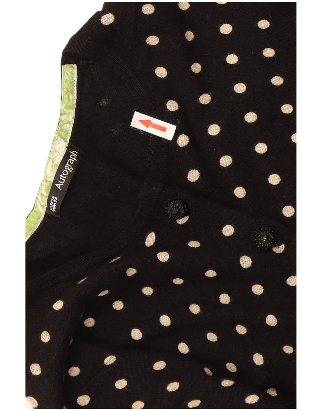 Suéter feminino Marks & Spencer Autograph Cardigan Reino Unido 14 médio preto