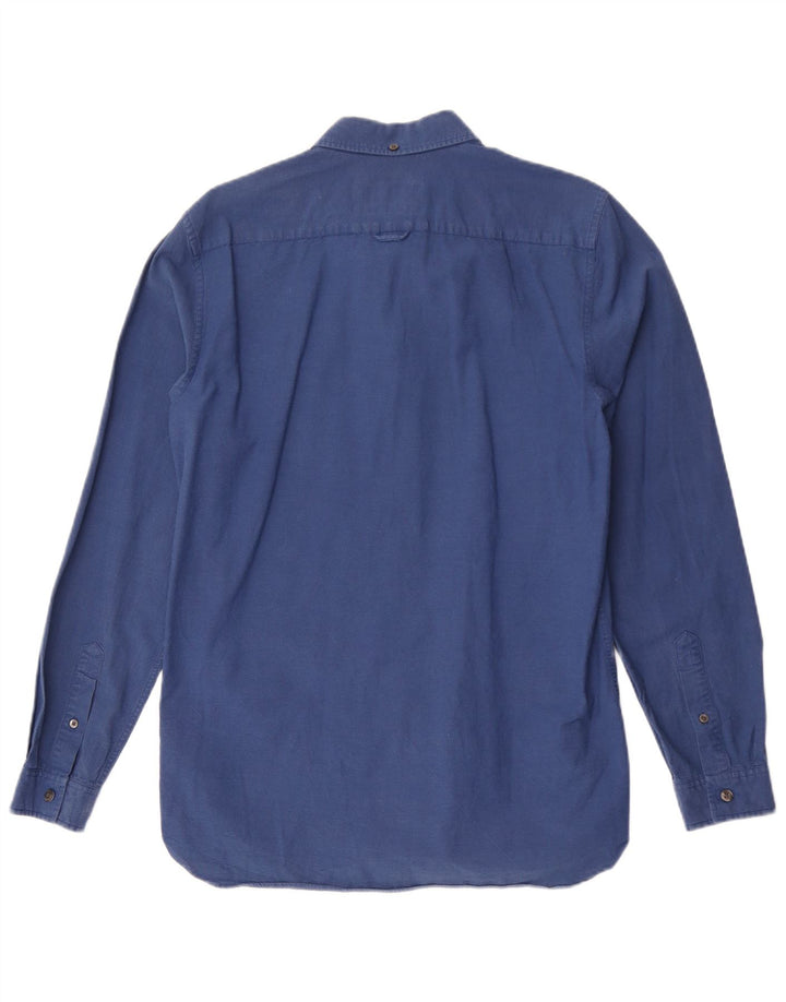 Camisa masculina Lacoste Slim Fit tamanho 40 algodão azul marinho médio