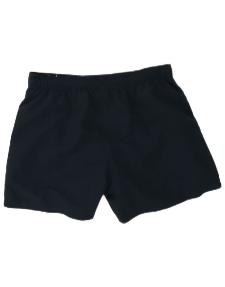 Shorts esportivos gráficos masculinos Reebok médio azul marinho