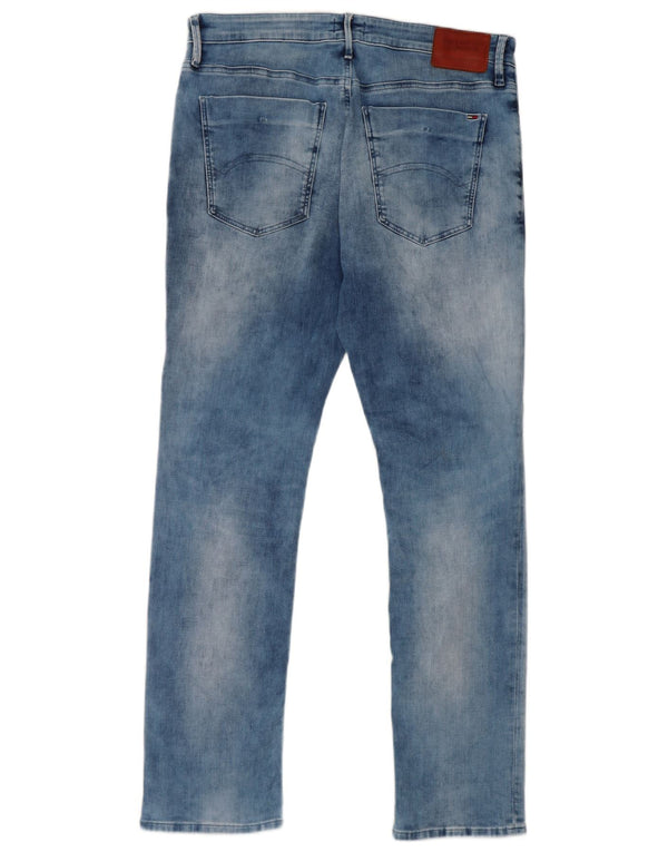 Tommy Hilfiger Masculino Scanton Slim Jeans W36 L31 Azul Algodão
