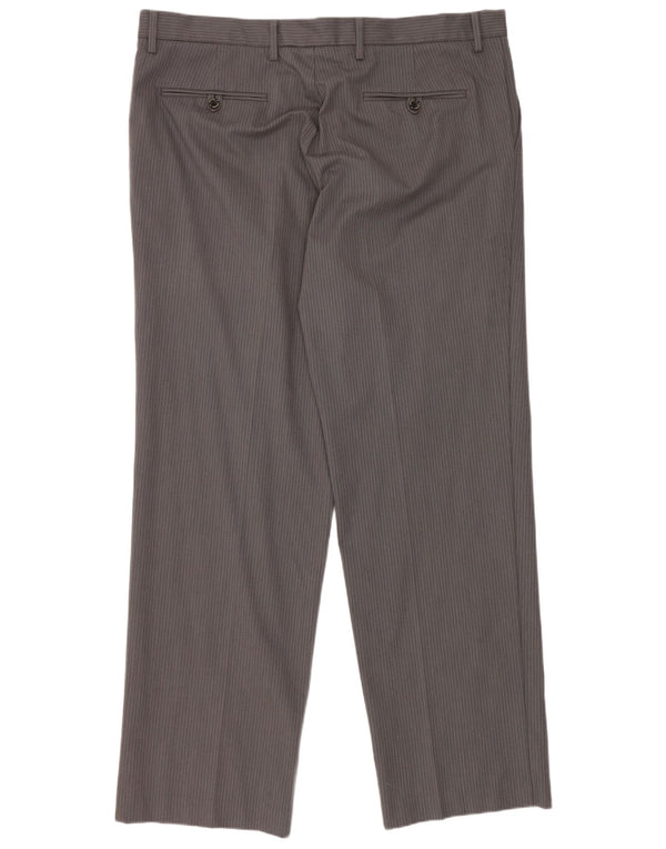 Calça jeans masculina Dockers reta W38 L32 algodão listrado cinza