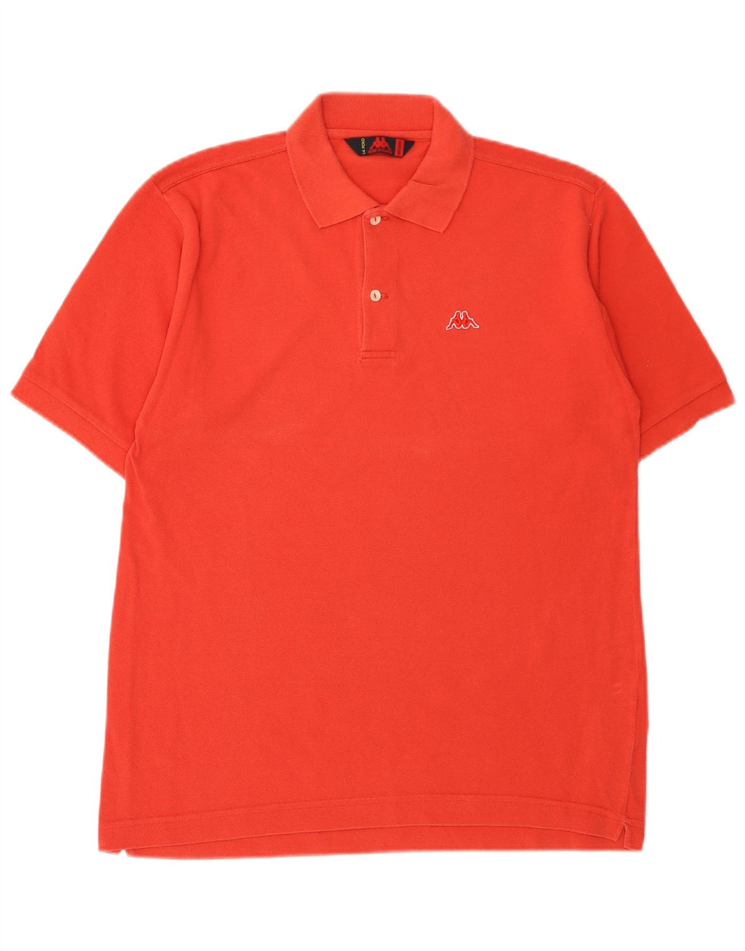 Camisa polo masculina Kappa médio algodão laranja