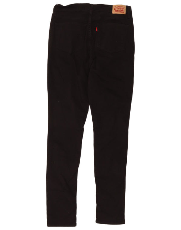 Jeans skinny feminino de cintura alta Levi's W30 L32 algodão preto