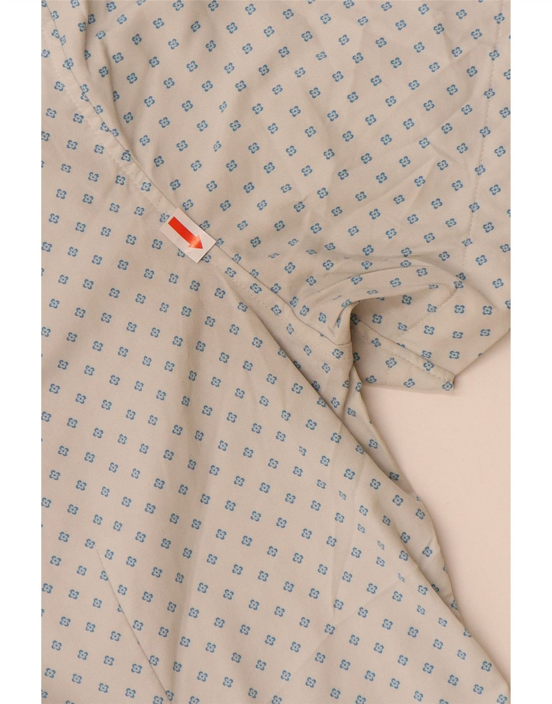 BONOBOS Camisa masculina de manga curta sob medida, grande, branca, floral, nylon