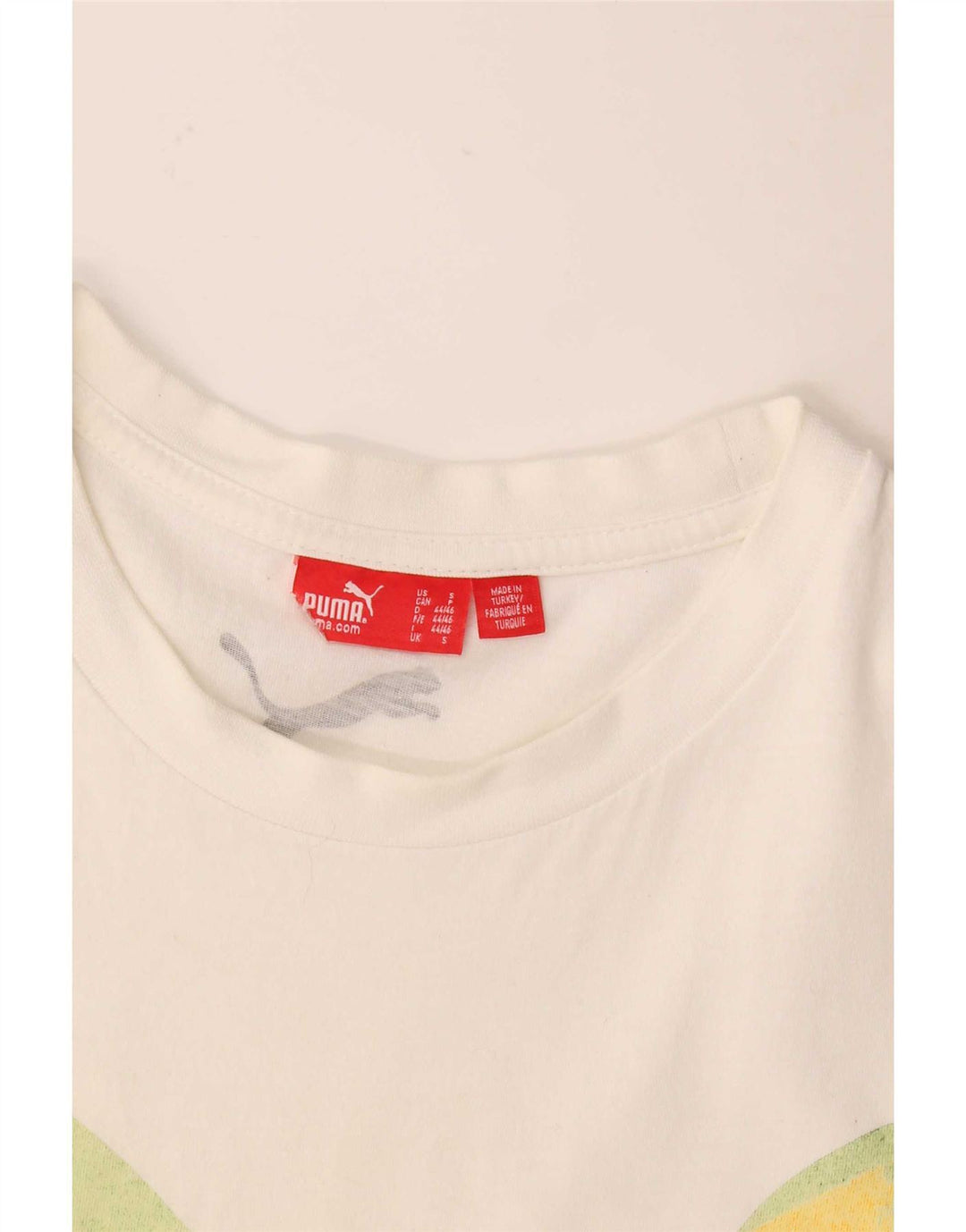 Puma Camiseta Masculina Graphic Top Pequeno Branco
