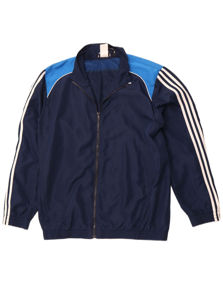 ADIDAS Mens Climalite Tracksuit Top Jacket UK 44/46 Grande Azul Marinho