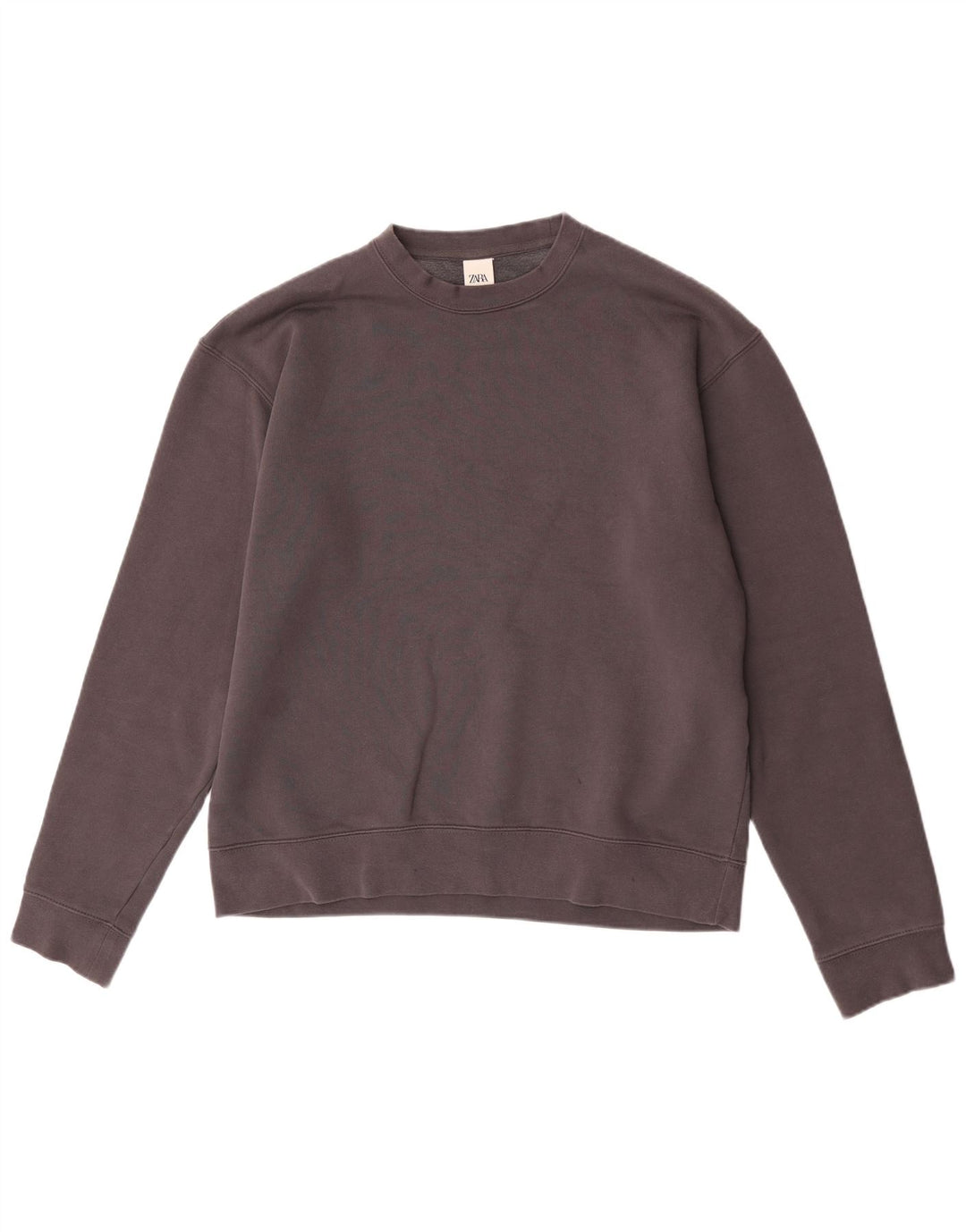 Zara Moletom Masculino Jumper Grande Algodão Cinza