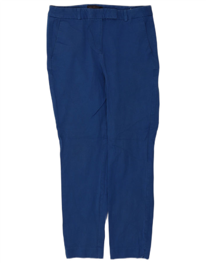 Calça feminina Marks & Spencer Slim UK 12 Médio W30 L28 Azul Viscose