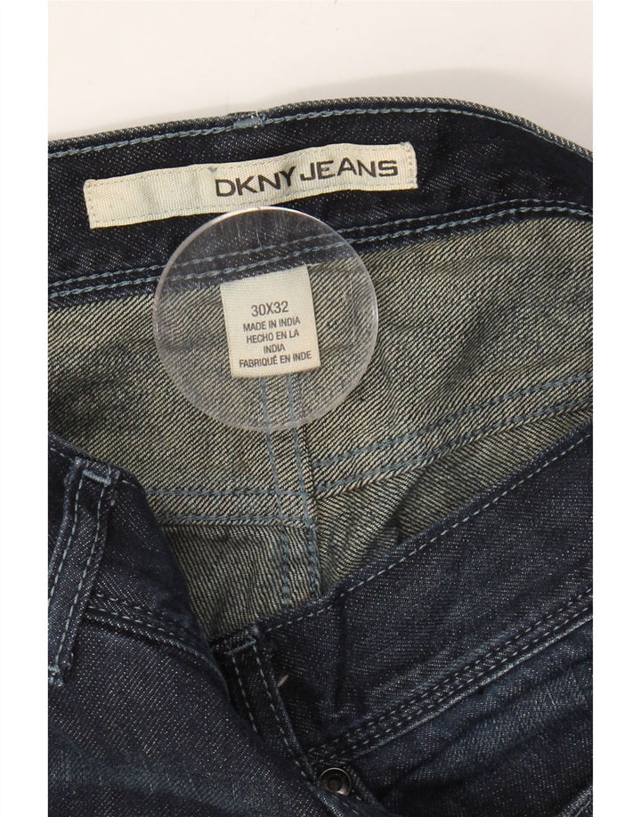 DKNY Womens Straight Jeans W30 L32 Navy Blue Cotton Vintage Dkny and Second-Hand Dkny from Messina Hembry 
