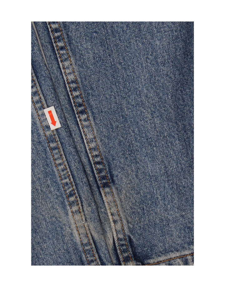 LEE Masculino Kansas Straight Jeans W36 L32 Azul Algodão