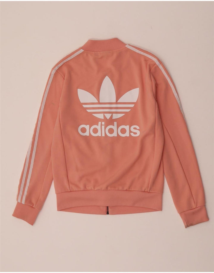 Jaqueta Adidas Feminina Graphic Tracksuit UK 8 Pequena Rosa Poliéster
