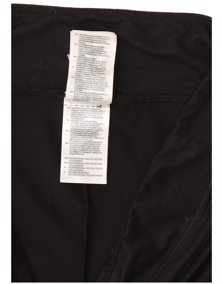 Adidas Womens Climalite Capri Leggings UK 12/14 Médio Preto Poliéster