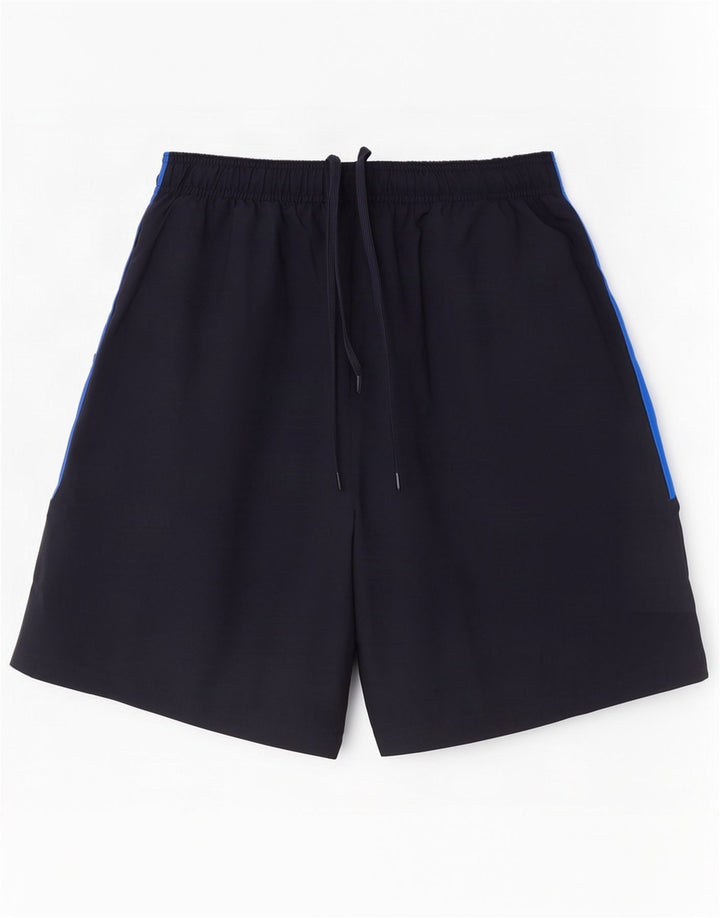 Shorts esportivos masculinos Adidas médio azul marinho poliéster