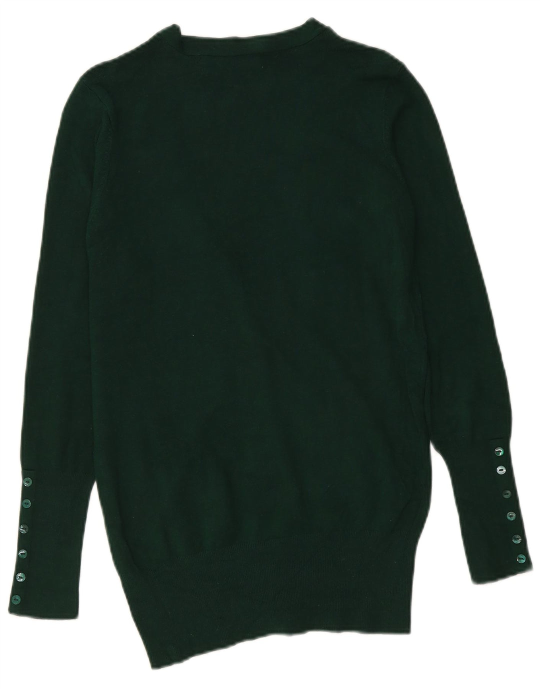 Suéter cardigã feminino Zara Reino Unido 14 verde médio