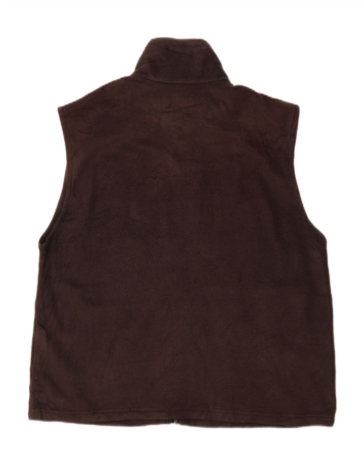 Colete de lã masculino COLUMBIA UK 40 grande poliéster preto